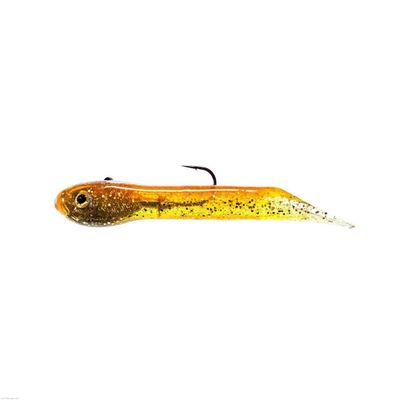 Hook Up Baits Saltwater Tube Bait Jigs Large (Orange Gold, 3/8 oz)