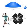 Pro Speed & Agility Training SetIncludes 12 Rung 20ft Adjustable Agility Ladder with Carrying Bag, 12 Disc Cones, 4 Steel Stakes, 1 Resistance Parachute, Use Equipment to Improve Footwork Any Sport view 2
