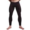 Hansber Men's Compression Yoga Pants Stretchy Spandex Dance Running Tights Workout Leggings Black X-Large view 1