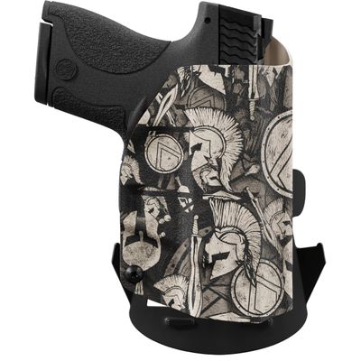 We The People Holsters - Tan Spartan Camo - Left Hand - OWB Holster Compatible with Glock 19/19X/MOS / 23/32 / 44/45 w/Streamlight TLR-7/7A Light RDS
