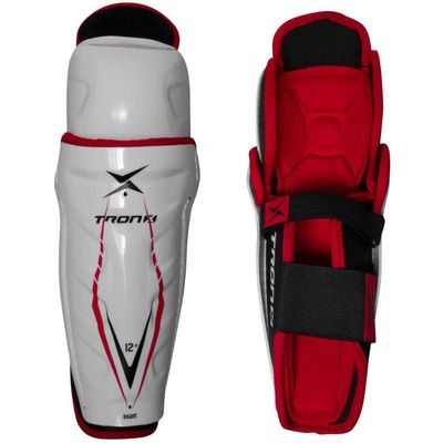 TronX Force Junior Ice Hockey Shin Guards (12 Inch - 4'8" - 5'0")