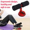 Sit Up Bar Portable Adjustable Sit-up Equipment Self-Suction Training Equipment (red) view 3