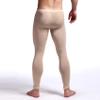 Hansber Men's Compression Yoga Pants Stretchy Spandex Dance Running Tights Workout Leggings Nude X-Large view 4