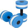 junshi11 Set of 2 Water Aerobics Swimming Pool Dumbbells for Exercise, HighDensity EVAFoam Dumbbell Fitness Set, for Aquatic Therapy, Pool Fitness, Water Exercise Blue view 1