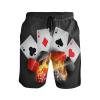 Art Poker Card Dice Men's Swim Trunks Sport Shorts Quick Dry Boardshorts view 1