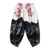 RICHOLV Japanese Style Harajuku Men Trousers Samurai Costume Loose Fashion Women Traditional Bloom Pants 164 XL view 4