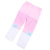 Aislor Girls Cotton Capri Leggings Kids Summer Footless Tights Cropped Leggings School Dance Yoga Pants with Lace Bow Pink 7-8 Years view 1