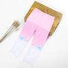 Aislor Girls Cotton Capri Leggings Kids Summer Footless Tights Cropped Leggings School Dance Yoga Pants with Lace Bow Pink 7-8 Years view 2