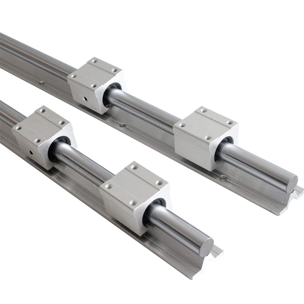TMP1105 Guides 2PCS SBR12/16/20 20mm Linear Guide Rail Length 300-1500mm Fully Supported Linear Rail with SBR20UU Linear Bearing Block CNC Part (Color : 2 Rails 4 SBR12UU, Guide Length : 800mm)