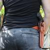 Premium Leather Three Slots Belt Holster with Retention Strap Fits Taurus Raging Hunter 44 Mag/ 454 Casull 6.75" BBL, Right Hand Draw, Brown Color #1574# view 4