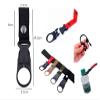 4PCS Bottle Buckle Clip Hanging Buckle Portable Water Bottle Ring Holder Keychain Mineral Water Bottle Clip For Backpack Belt Nylon Webbing Strap For Outdoor Tacti view 2