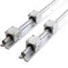 TMP1105 Guides 2PCS SBR12/16/20 20mm Linear Guide Rail Length 300-1500mm Fully Supported Linear Rail with SBR20UU Linear Bearing Block CNC Part (Color : 2 Rails 4 SBR16UU, Guide Length : 500mm) view 2
