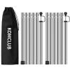 KOMCLUB Telescoping Tent Poles Tarp Poles Adjustable Stainless Steel Camping Tarp Pole for Outdoor Canopy Awning Rain Shelter-94.5 in Set of 2 view 1