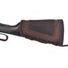 Genuine Leather Gun Shell Holder Buttstock, Canvas Recoil Pad Extension for Shotguns Rifles (Coffee) view 2