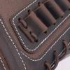 Genuine Leather Gun Shell Holder Buttstock, Canvas Recoil Pad Extension for Shotguns Rifles (Coffee) view 4