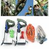 Tree Climbing Spike Set,Safety Steel Belt Straps Lanyard Carabiner Climb Spike Stainless Steel Tree Climbing Tool for Practicing Tree Climbing, Jungle Durvival, Fruit Picking, Hunting view 2