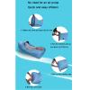 Inflatable Lounger Sofa Air Portable, Water Proof for Backyard Beach Travelling,Camping, No Air Pump Required, Collapsible, Black,L(length190cm) view 2