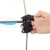 OBTOUTDOOR Archery Finger Guard Finger Tab Protection Right Left Hand Thumb Ring Bow Shooting (Black)