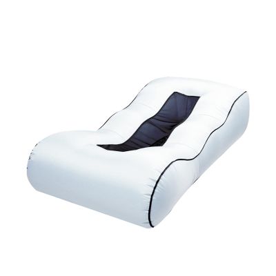 Inflatable Lounger Sofa Air Portable, Water Proof for Backyard Beach Travelling,Camping, No Air Pump Required, Collapsible, White,L(length190cm)