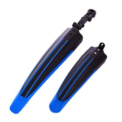 SJHY Bicycle Accessories 2Pcs Bicycle Mudguard Mountain Bike Fenders Set Mudguards Bicycle Mudguard Wings for Bicycle Front and Rear Fenders Bike Parts (Color : Black Blue)