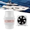 Waterproof Blower Fan,12V Blower - Marine Bilge Air Blower, 4'' In-Line Air Blower 12V/24V Mute Strong Ventilation Fan for Yacht Boat RV (12V) view 3