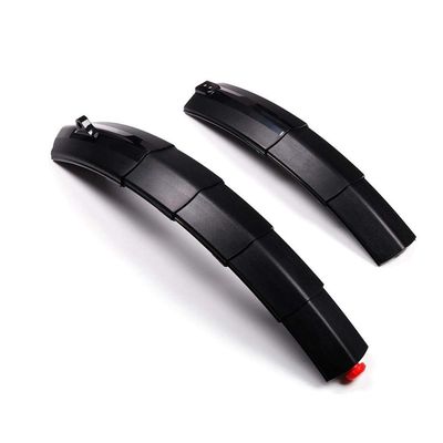 SJHY Bicycle Accessories Telescopic Folding Bicycle Mudguard,for Mountain Bikes Mudguard for Road Bikes with Rear Mudguard Bike Parts (Color : Black)