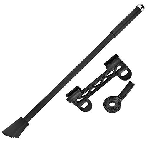 Bicycle Accessories Bike Kickstand Stainless Steel/Carbon Fiber Bike Parking Foot Side Stand Support Quick Release Ultralight Bike Parts (Color : Black)
