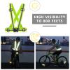 Miushion Reflective Vest - 10 Pack Running Vest Reflector for Night Running, Biking, Walking, Reflective Running Vest with Safety Straps, High Visibility Reflector (Green) view 2