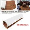 YIYIBYUS Teak Deck Mat,94.5"x35.4" EVA Foam Faux Teak Boat Decking Sheet Non-Slip and Self-Adhesive Marine Sheet Boat Yacht Flooring view 3