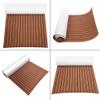 YIYIBYUS Teak Deck Mat,94.5"x35.4" EVA Foam Faux Teak Boat Decking Sheet Non-Slip and Self-Adhesive Marine Sheet Boat Yacht Flooring view 4