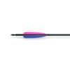 OBTOUTDOOR 12PCS 31'' Feather Fletched Carbon Fiber Arrows Spine 500/600 Archery Hunting Practice with Removable Tips for Recurve Bow (Spine 600) view 3