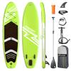 FBSPORT 10'6'' Premium Inflatable Stand Up Paddle Board, Yoga Board with Durable SUP Accessories & Carry Bag | Wide Stance, Surf Control, Non-Slip Deck, Leash, Paddle and Pump for Youth & Adult view 1