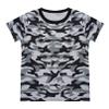 Agoky Kids Boys Camouflage Short Sleeve T-Shirt Tops for Boys Fashion Casual Daily Wear Outdoor Playwear Top Camouflage Black 3-4 Years view 1
