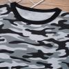 Agoky Kids Boys Camouflage Short Sleeve T-Shirt Tops for Boys Fashion Casual Daily Wear Outdoor Playwear Top Camouflage Black 3-4 Years view 4