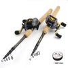 New 1.8M-2.7M Carbon Lure Rod 7g -28g Portable Telescopic Casting Rod Casting Reels Set Beginner Fishing Pesca Trout rods ZYHYD (Color : Left Hand Coil, Size : 1.8M Rod and Reel) view 3