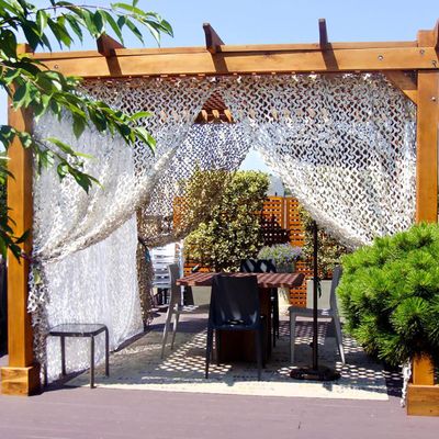 LKXHarleya White Woodland Camo Camouflage Netting Military Hiding Mesh for Garden Pergola Outdoor Camping Military Hunting,4.9ft x 13.1ft