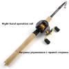 1.8m-2.7m Cast Rod Cast Wheel Combination, Wooden Handle Lure Cast Rod and 18+1BB Reel Set, Fishing Rod Reel Combo, Trout Rod, Cast Rod ZYHYD view 2