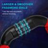 UBULLOX Bike Chain Lock, 3FT Combination Lock, Resettable Bicycle Lock, Red view 3