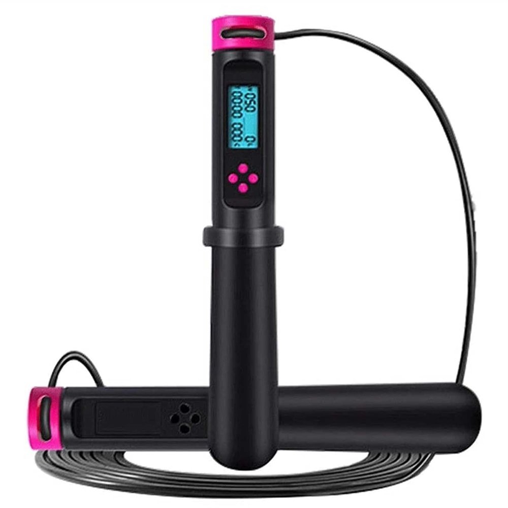 UOOD Skipping Rope, Speed Jump Rope Tangle-Free Adjustable Rope & Digital Jump Rope, Adjustable Calorie Counter Jump Skipping Ropes, Fitness Workouts Fat Burning Exercises Boxing Smart Counting