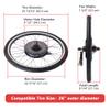 AW Electric Bike Conversion Kit 48V 1500W 26" Rear Wheel Electric Bicycle Motor Kit With Thumb Throttle Brushless Gearless Hub Motor view 2