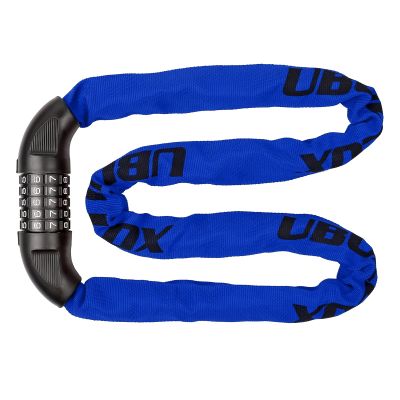 UBULLOX Bike Chain Lock 4FT Bike Lock 5-Digit Combination Anti-Theft Bicycle Locks Resettable Chain for Scooter, Motorcycle and More, Blue