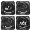CornholeAce Cluster Flux | Black (Set of 4 Bags) | ACE Pro Stamped | Cluster Pad Technology | Dual Sided Slick Stick All Weather | Professional Cornhole Bags view 2
