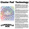 CornholeAce Cluster Flux | Yellow (Set of 4 Bags) | ACE Pro Stamped | Cluster Pad Technology | Dual Sided Slick Stick All Weather | Professional Cornhole Bags view 3