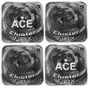 CornholeAce Cluster Flux | Silver (Set of 4 Bags) | Cluster Pad Technology | Dual Sided Slick Stick All Weather | Professional Cornhole Bags | ACE Pro Stamped view 2