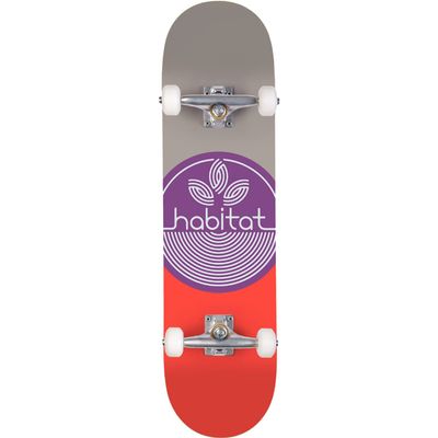 Habitat Leaf Dot Complete Skateboard -8.0 Purple