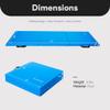 BalanceFrom 6x2 Feet 3-Panel Folding Gymnastics Mat  1.5-Inch Thick Pad with Vinyl Surface and Carrying Handles for Tumbling, Yoga, Pilates, Home Workouts, and Martial Arts view 4