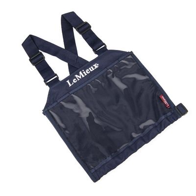 LeMieux Unisex Eventing Bib in Navy with Clear Front Competition Number Display - Comfortable and Stylish Equestrian Sport Wear - One Size