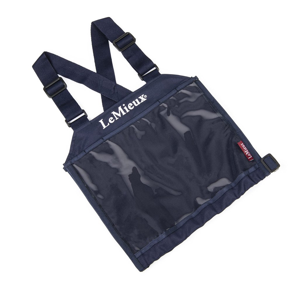 LeMieux Unisex Eventing Bib in Navy with Clear Front Competition Number Display - Comfortable and Stylish Equestrian Sport Wear - One Size