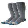 Amazon Essentials Men's Knee High Graduated Compression Socks for Circulation, Swelling, Arch Support, 3 Pairs, Grey, 8-12 view 1