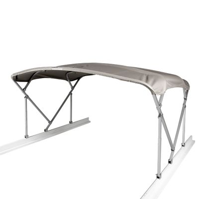 Taylor Made Products Manual Bimini Top Kit 8' or 10' Long with 8' Wide Beams for Pontoon Boats Includes Frame + Fabric + Storage Boot + Hardware